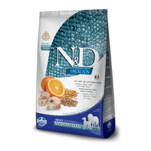 Farmina Ancestral Grain Medium & Maxi Breed Cod & Orange Dog Food - Mutts & Co.