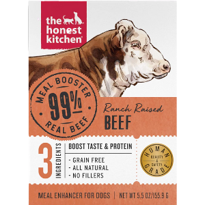 The Honest Kitchen Meal Boosters 99% Beef For Dogs, 5-oz jar - Mutts & Co.