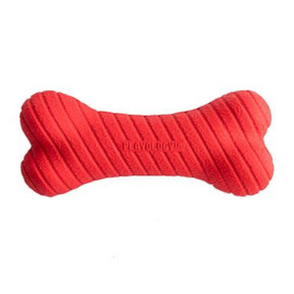 Playology Dual Layer Bone Dog Toy Beef - Mutts & Co.