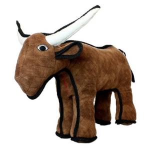 VIP Tuffy's Barnyard Series Bevo the Bull Dog Toy - Mutts & Co.