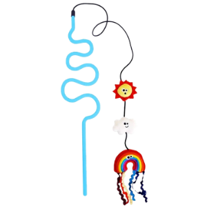 R2P Pet Mad Cat Rainbow Chaser Wand Catnip Cat Toy - Mutts & Co.