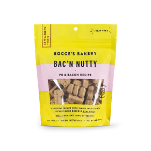 Bocce's Bakery Bac'n Nutty Soft & Chewy Dog Treats, 6 oz - Mutts & Co.