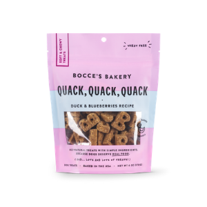 Bocce's Bakery Quack, Quack, Quack Soft & Chewy Dog Treats, 6 oz - Mutts & Co.