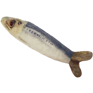 Kittybelles Sardine Plush Cat Toy - Mutts & Co.