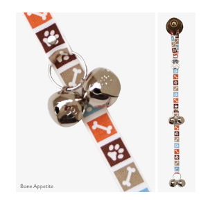 Poochie Pets PoochieBells® Dog Doorbells Dog's Life Bone Appetite Brown - Mutts & Co.