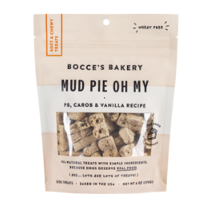 Bocce's Bakery Mud Pie Oh My Soft & Chewy Dog Treats, 6 oz - Mutts & Co.