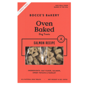Bocce's Bakery Basic Salmon Biscuits Wheat Free Dog Treats 14 oz - Mutts & Co.