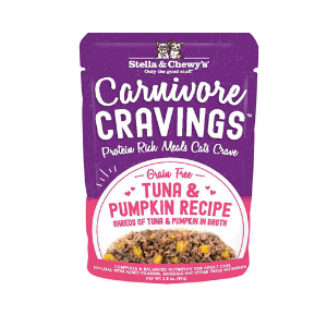 Stella & Chewy's Carnivore Cravings Tuna & Pumpkin Recipe Cat Food, 2.8 oz - Mutts & Co.