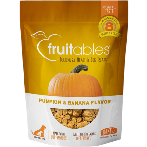 Fruitables Pumpkin & Banana Flavor Crunchy Dog Treats 7oz - Mutts & Co.