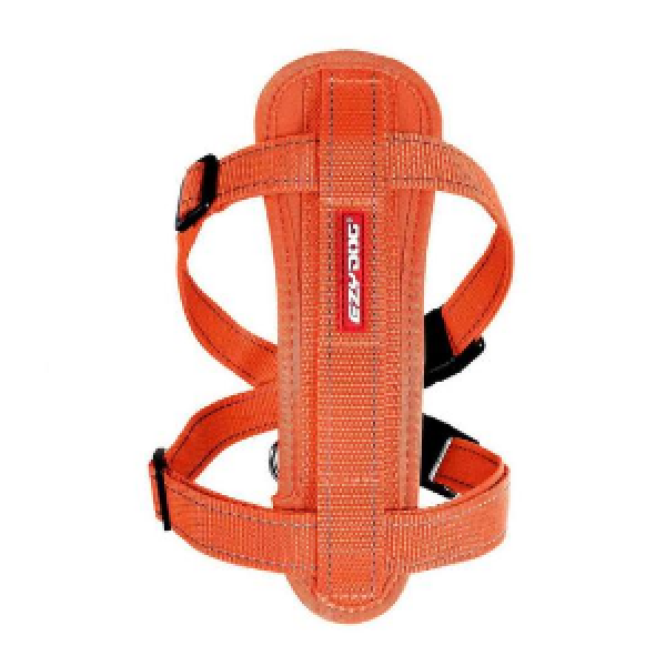 EzyDog Chest Plate Dog Harness Orange - Mutts & Co.