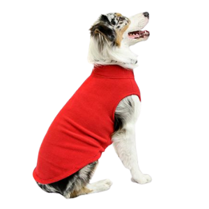 Gooby Stretch Fleece Vest Red - Mutts & Co.