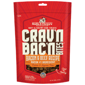 Stella & Chewy's Crav'n Bac'n Bites Bacon & Beef Recipe Dog Treats 8.25oz - Mutts & Co.