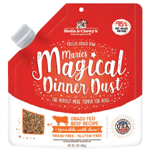 Stella & Chewy's Marie's Magical Dinner Dust Grass-Fed Beef Freeze-Dried Raw Dog Food Topper 7 oz - Mutts & Co.