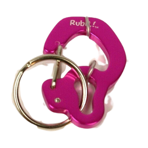 Rubit! Curve Shape Dog Tag Clip Medium Pink