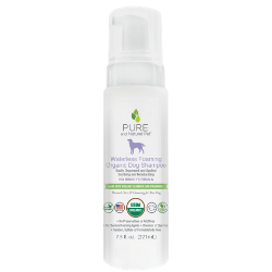 Pure and Natural Pet Organic Waterless Foaming Shampoo for Dogs 7.5oz - Mutts & Co.
