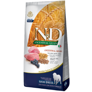 Farmina Ancestral Grain Medium & Maxi Breed Lamb & Blueberry Puppy Dog Food 26.4lbs - Mutts & Co.