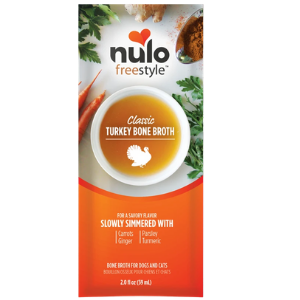 Nulo Freestyle Grain-Free Classic Turkey Bone Broth Dog & Cat Food Topper, 2 oz - Mutts & Co.