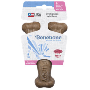 Benebone Puppy Wishbone Bacon Flavor Puppy Chew - Mutts & Co.