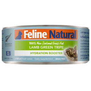 Feline Natural Lamb Green Tripe Hydration Booster Canned Cat Food Supplement 3oz - Mutts & Co.