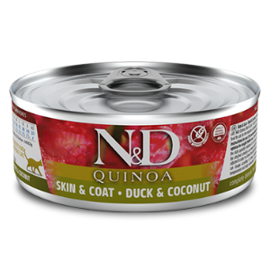Farmina Quinoa Skin & Coat Duck Formula Canned Cat Food, 2.8-oz - Mutts & Co.