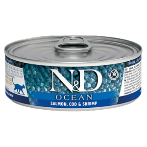 Farmina Ocean Salmon, Cod & Shrimp Formula Canned Cat Food, 2.8-oz - Mutts & Co.