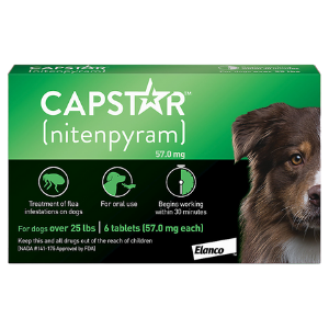 Capstart Flea Tablet for Dogs Over 25 lbs 6ct - Mutts & Co.