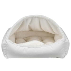 Bowsers Canopy Dog Bed Dream Fur Winter White - Mutts & Co.