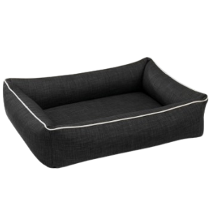 Bowsers Urban Lounger Dog Bed Microlinen Storm - Mutts & Co.