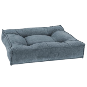 Bowsers Piazza Dog Bed Chenille Mineral - Mutts & Co.