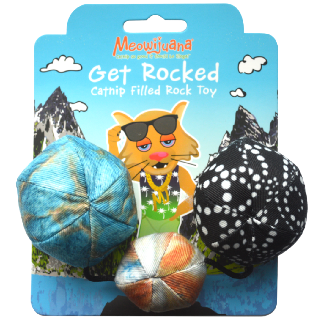 Meowijuana Catnip Get Rocked String of Stones Cat Toy - Mutts & Co.