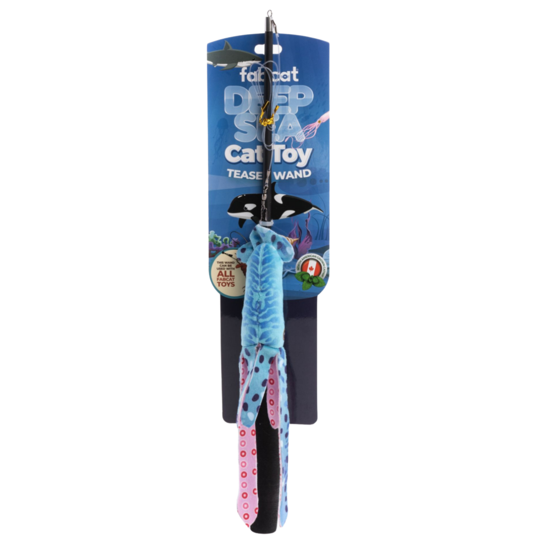 Fab Cat Deep Sea Teaser Wand Cat Toy - Mutts & Co.