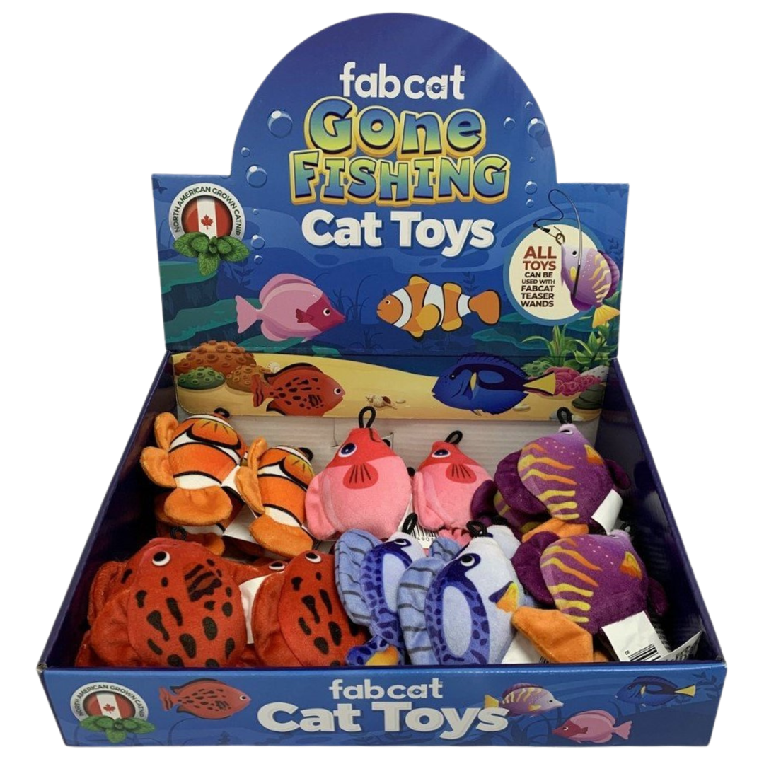 Fab Cat Gone Fishing Assorted Cat Toys - Mutts & Co.