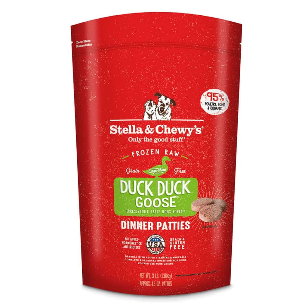 Stella & Chewy's Raw Frozen Duck Duck Goose Dinner Patties Dog Food - Mutts & Co.