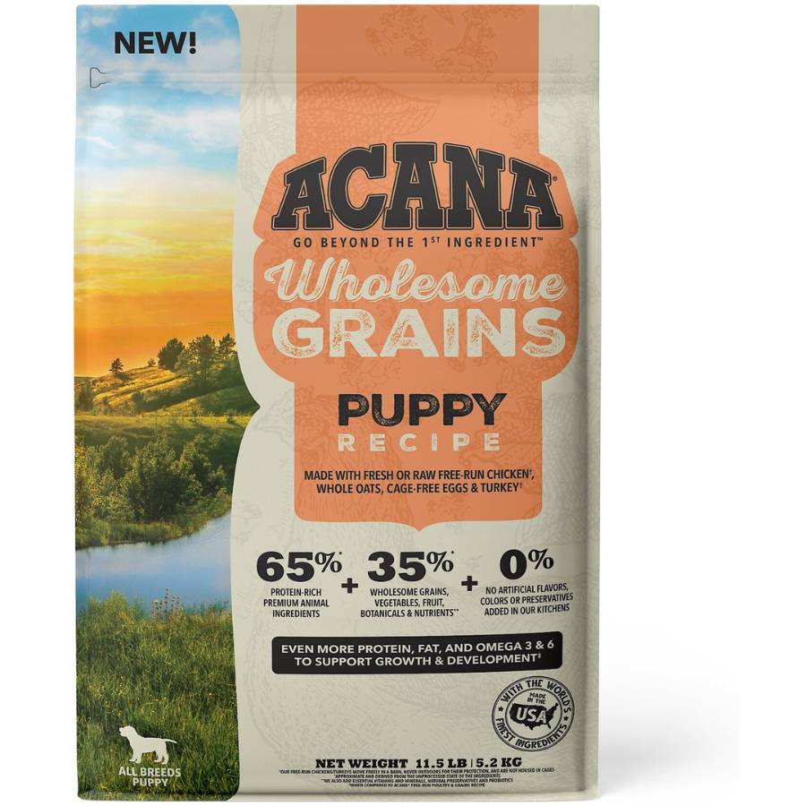Acana Wholesome Grains Puppy Recipe Dry Dog Food - Mutts & Co.
