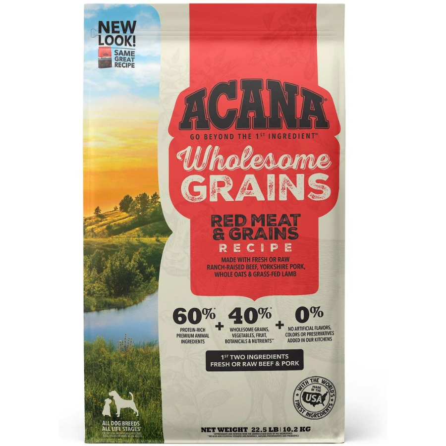 Acana Wholesome Grains Red Meat Recipe Dry Dog Food - Mutts & Co.