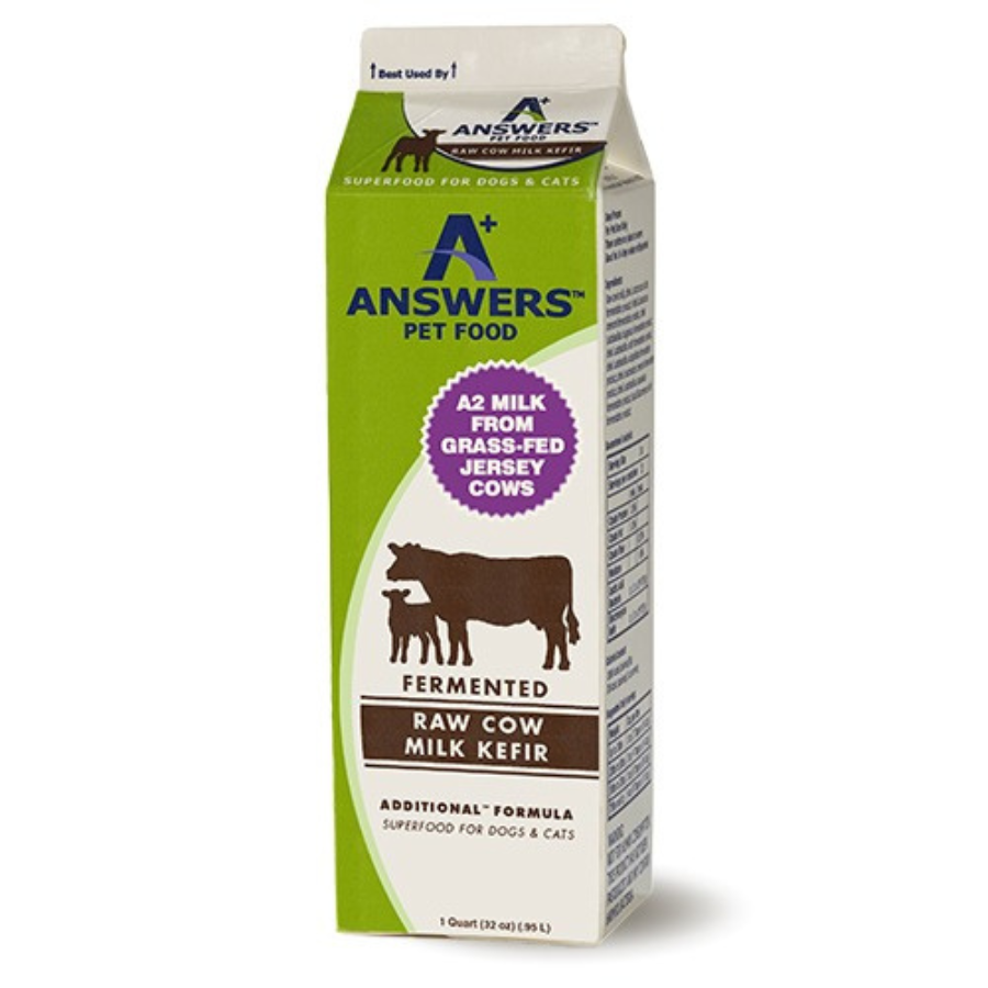 Answers Pet Food Raw Cows Milk Kefir, 1 Quart (OLD) - Mutts & Co.