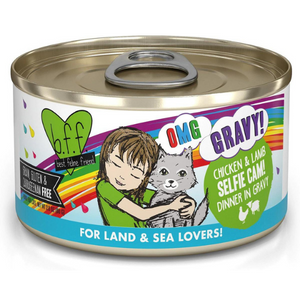 BFF OMG Chicken & Lamb Selfie Cam Dinner in Gravy Wet Canned Cat Food - Mutts & Co.