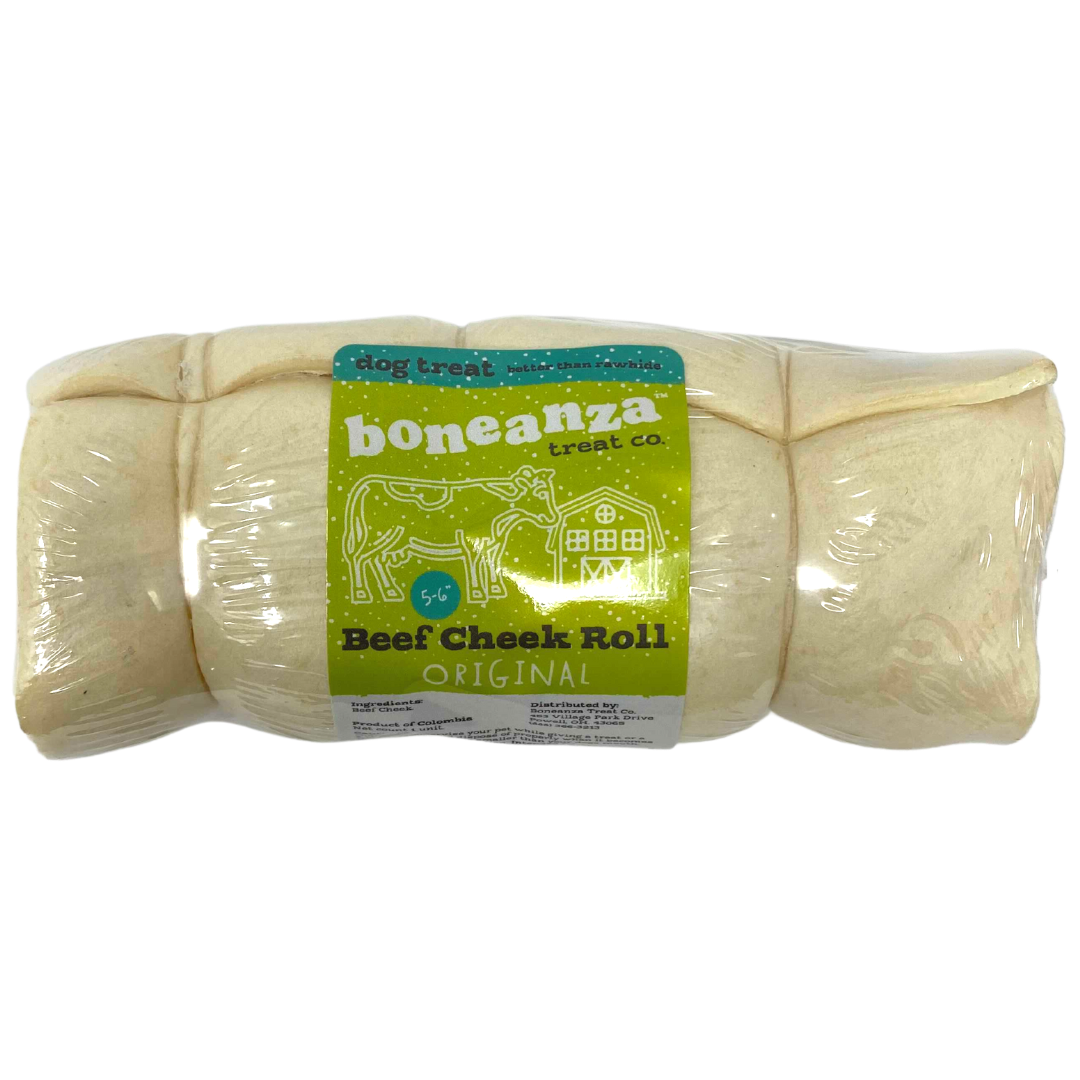 Boneanza Treat Co. Beef Cheek Roll Original Dog Treats - Mutts & Co.
