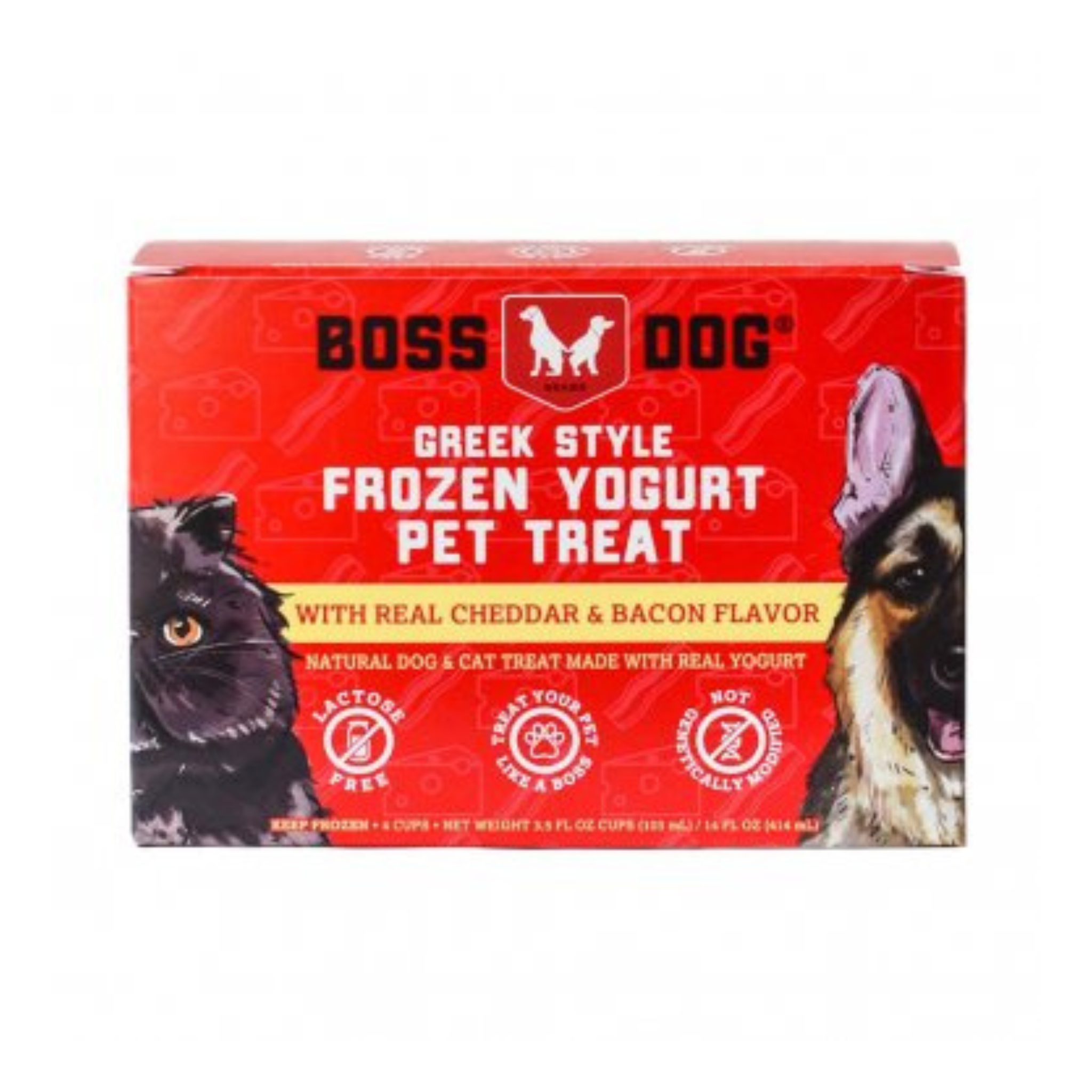 Boss Dog Frozen Greek Yogurt Bacon & Cheddar - Mutts & Co.