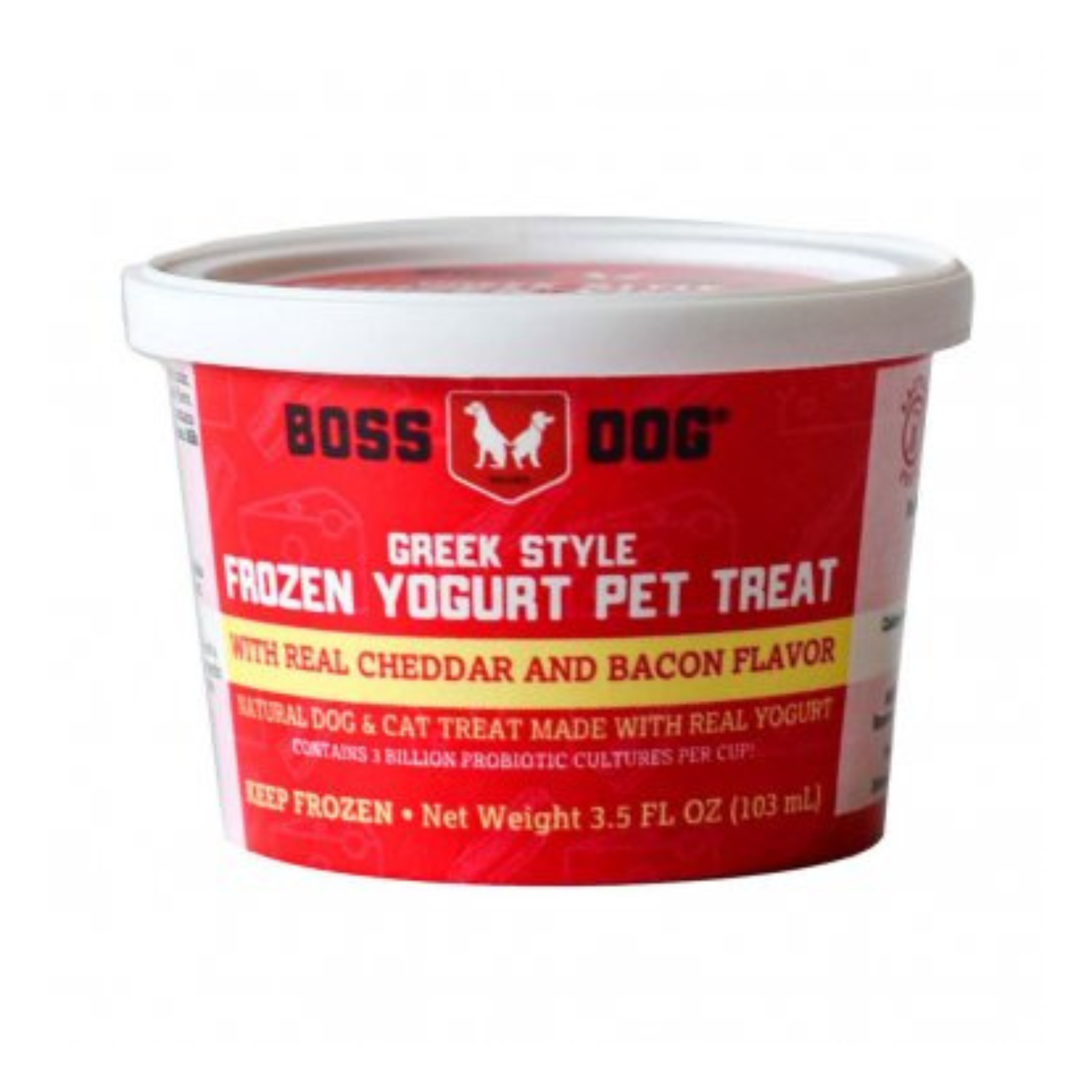 Boss Dog Frozen Greek Yogurt Bacon & Cheddar - Mutts & Co.