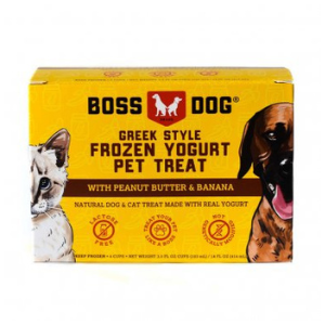 Boss Dog Frozen Greek Yogurt Peanut Butter & Banana - Mutts & Co.