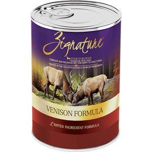 Zignature Venison Limited Ingredient Formula Canned Dog Food 13oz - Mutts & Co.