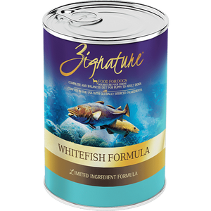Zignature Whitefish Limited Ingredient Formula Canned Dog Food 13oz - Mutts & Co.