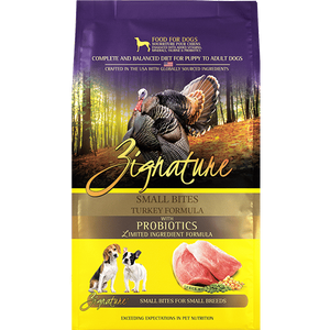 Zignature Turkey Small Bites Formula Dry Dog Food - Mutts & Co.