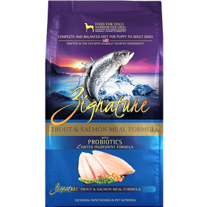 Zignature Trout & Salmon Meal Limited Ingredient Formula Dry Dog Food - Mutts & Co.