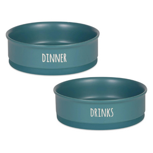 Bone Dry Pet Bowl Drinks Teal - Mutts & Co.