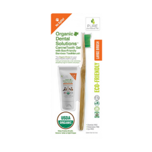 Pure and Natural Pet Organic Dental Solutions -  Large Dog Kit - Mutts & Co.