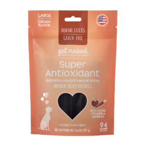 Get Naked Super Antioxidant Dental Chew Sticks Dog Treats - Mutts & Co.