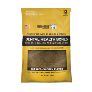 Indigenous Dental Health Bones Roasted Chicken Flavor, 17 oz - Mutts & Co.