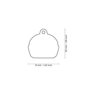 MyFamily Food Collection Burger Pet ID Tag - Mutts & Co.